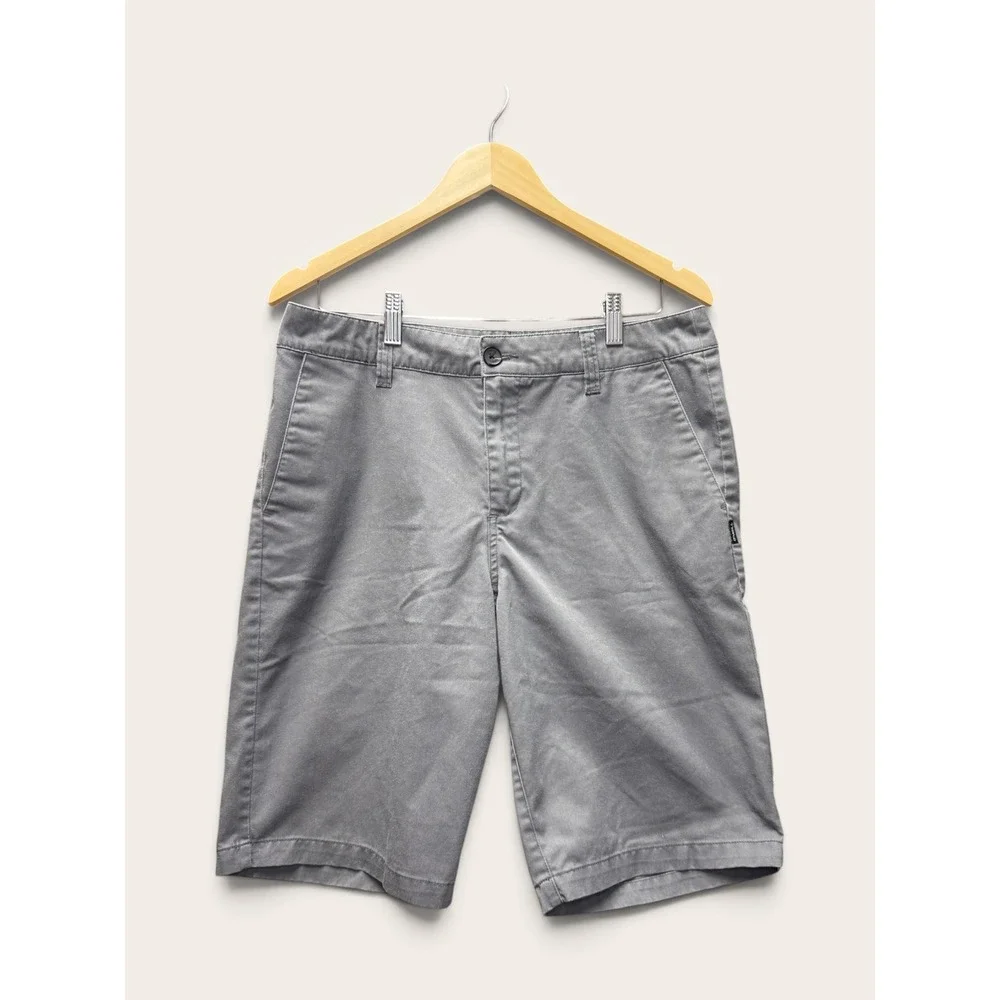 ONeill Mens Relaxed Fit Chino Walk Shorts Gray Size 32 Casual Twill